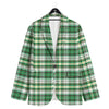 St. Patrick's Day Irish Tartan Print Men's Sport Coat-grizzshop