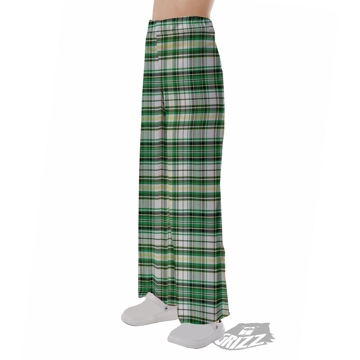 St. Patrick's Day Irish Tartan Print Pajama Pants-grizzshop