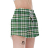 St. Patrick's Day Irish Tartan Print Women's Shorts-grizzshop