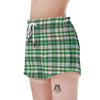 St. Patrick's Day Irish Tartan Print Women's Shorts-grizzshop