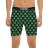 St. Patrick's Day Pixel Clover Print Pattern Boxer Briefs-grizzshop