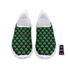 St. Patrick's Day Pixel Clover Print Pattern Nurse Shoes-grizzshop