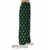 St. Patrick's Day Pixel Clover Print Pattern Pajama Pants-grizzshop