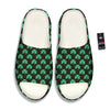 St. Patrick's Day Pixel Clover Print Pattern Sandals-grizzshop