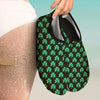 St. Patrick's Day Pixel Clover Print Pattern Water Shoes-grizzshop