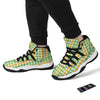 St. Patrick's Day Plaid Print Black Bball Shoes-grizzshop