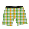 St. Patrick's Day Plaid Print Boxer Briefs-grizzshop