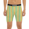 St. Patrick's Day Plaid Print Boxer Briefs-grizzshop