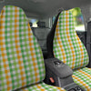 St. Patrick's Day Plaid Print Car Seat Covers-grizzshop