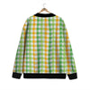 St. Patrick's Day Plaid Print Cardigan-grizzshop