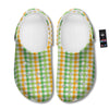 St. Patrick's Day Plaid Print Clog-grizzshop