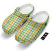 St. Patrick's Day Plaid Print Clog-grizzshop