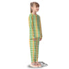 St. Patrick's Day Plaid Print Kid's Pajamas-grizzshop