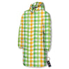 St. Patrick's Day Plaid Print Long Down Jacket-grizzshop