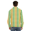 St. Patrick's Day Plaid Print Men's Dress Shirts-grizzshop