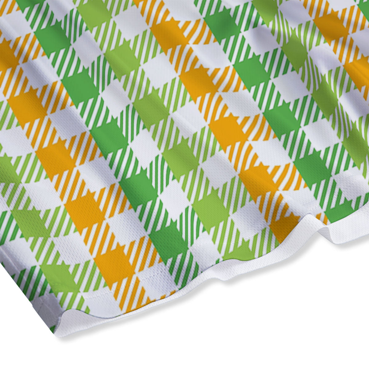St. Patrick's Day Plaid Print Mesh Shorts