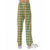 St. Patrick's Day Plaid Print Pajama Pants-grizzshop