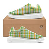 St. Patrick's Day Plaid Print Platform Shoes-grizzshop