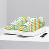 St. Patrick's Day Plaid Print Platform Shoes-grizzshop