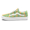 St. Patrick's Day Plaid Print Skate Shoes-grizzshop