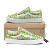 St. Patrick's Day Plaid Print Skate Shoes-grizzshop