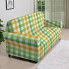 St. Patrick's Day Plaid Print Sofa Cover-grizzshop