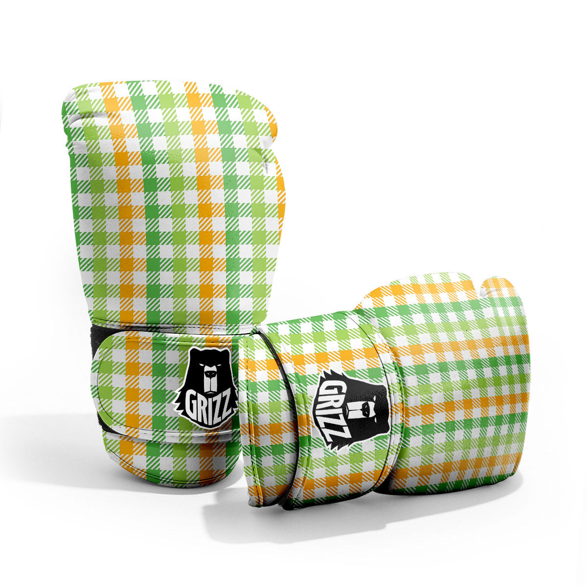 St. Patrick's Day Plaid Print Pro Boxing Glove