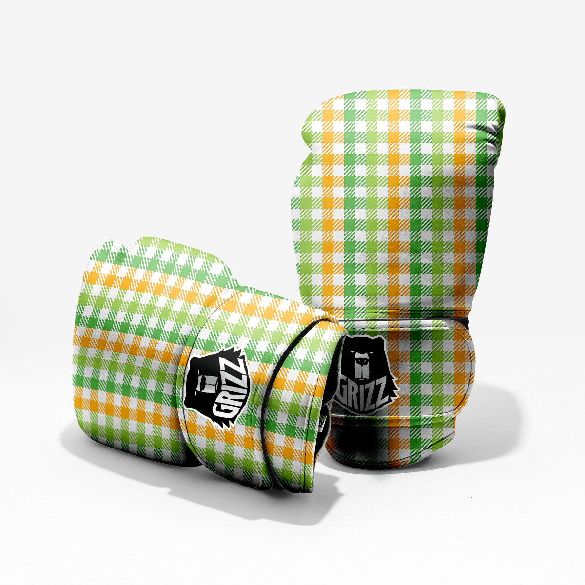 St. Patrick's Day Plaid Print Pro Boxing Glove