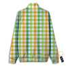 St. Patrick's Day Plaid Print Track Jacket-grizzshop