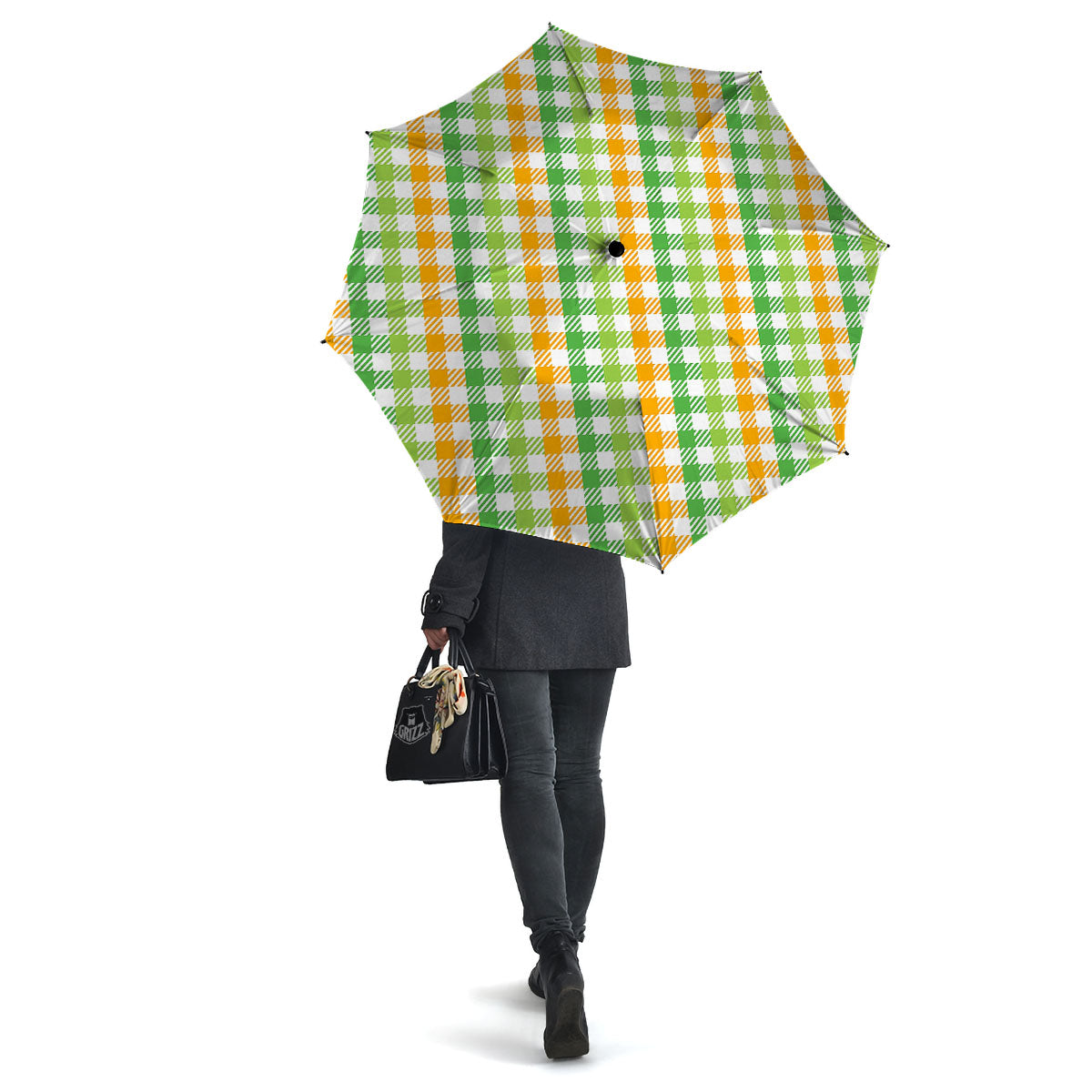 St. Patrick's Day Plaid Print Umbrella-grizzshop