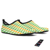 St. Patrick's Day Plaid Print Water Shoes-grizzshop