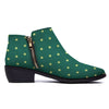 St. Patrick's Day Polka Dot Irish Print Ankle Boots-grizzshop