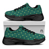 St. Patrick's Day Polka Dot Irish Print Black Chunky Shoes-grizzshop