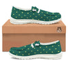 St. Patrick's Day Polka Dot Irish Print Black Loafers-grizzshop