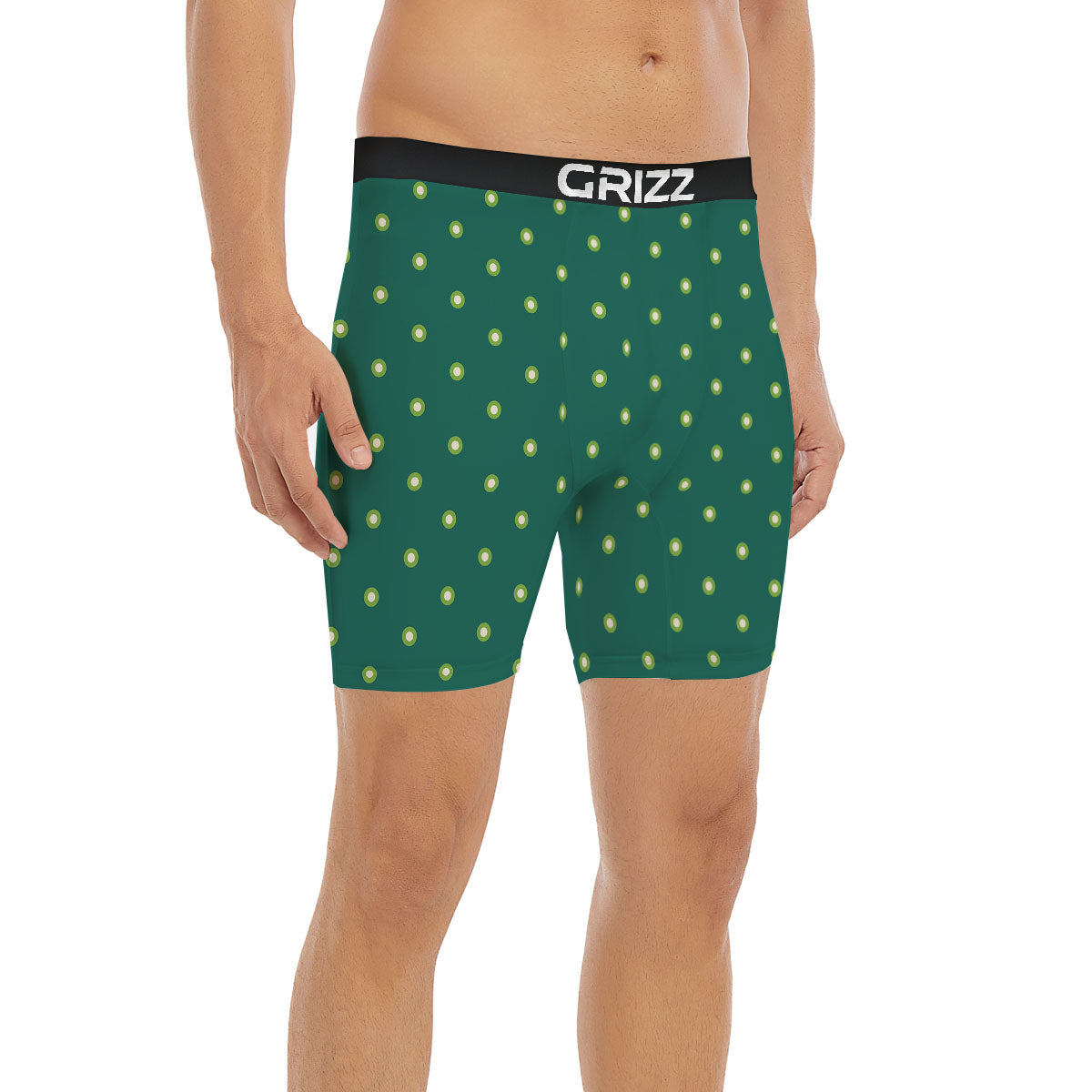 St. Patrick's Day Polka Dot Irish Print Boxer Briefs-grizzshop