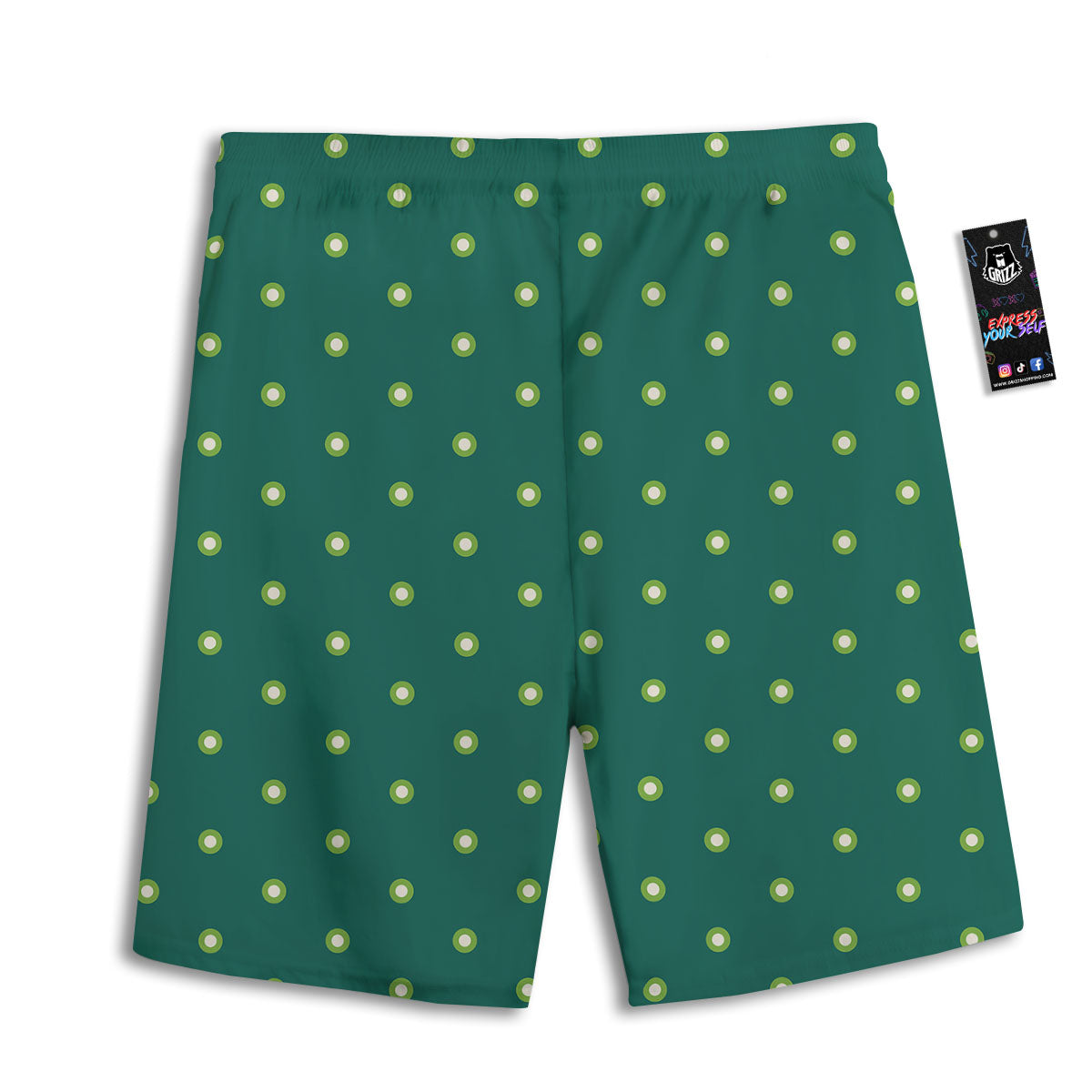 St. Patrick's Day Polka Dot Irish Print Men's Athletic Shorts