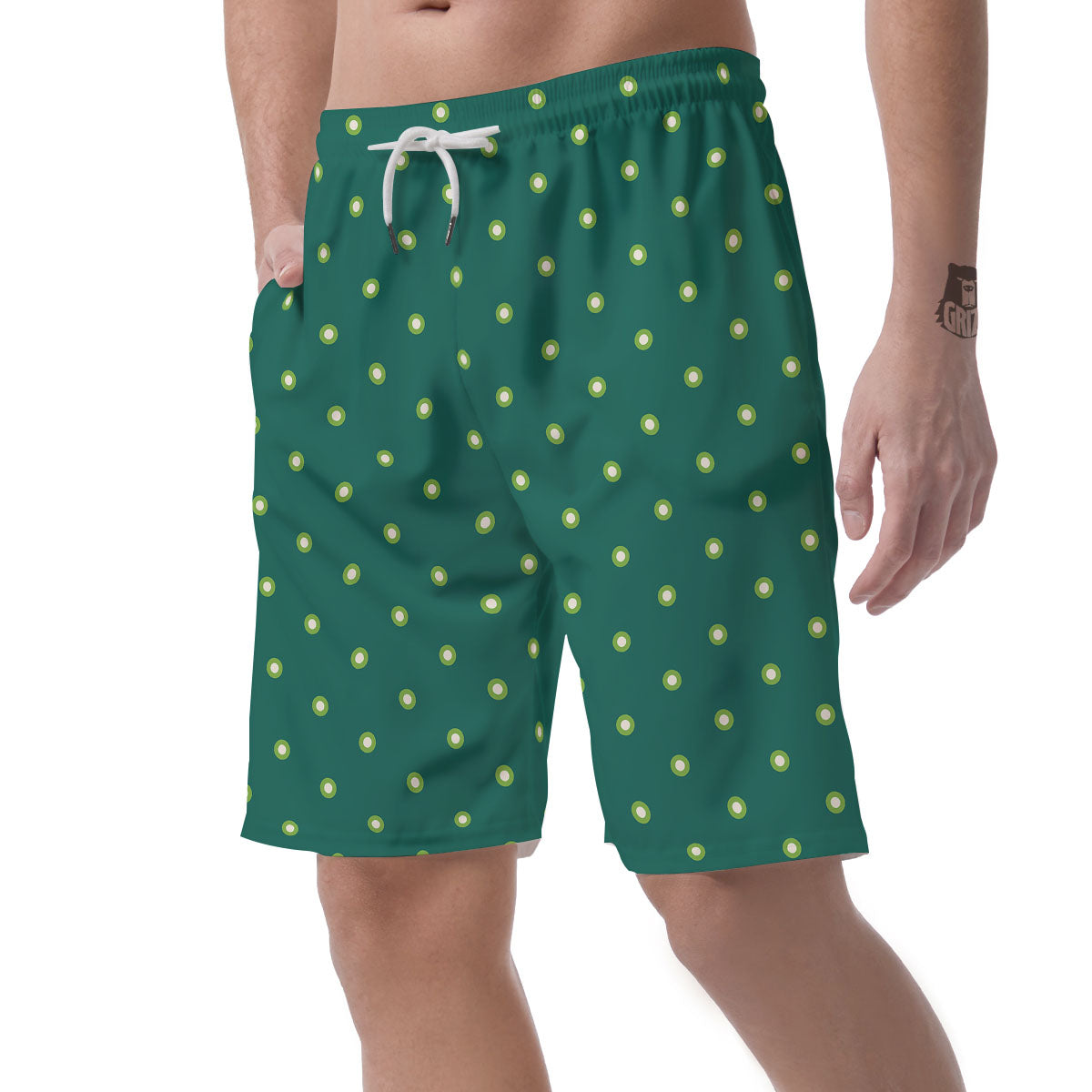 St. Patrick's Day Polka Dot Irish Print Men's Shorts-grizzshop