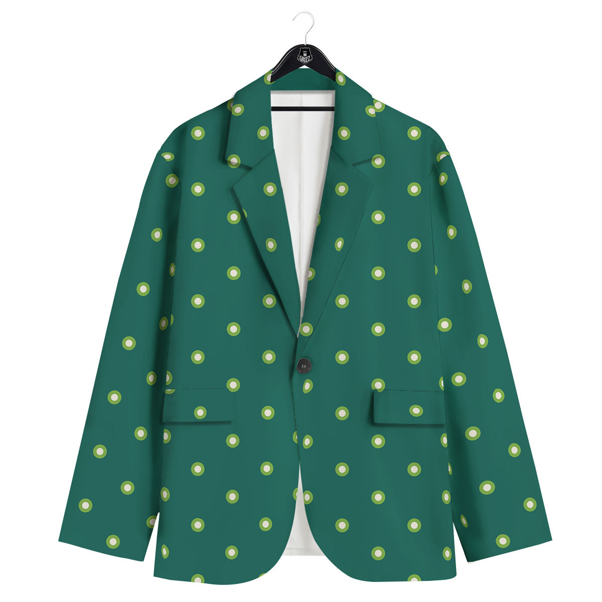 St. Patrick's Day Polka Dot Irish Print Men's Sport Coat-grizzshop