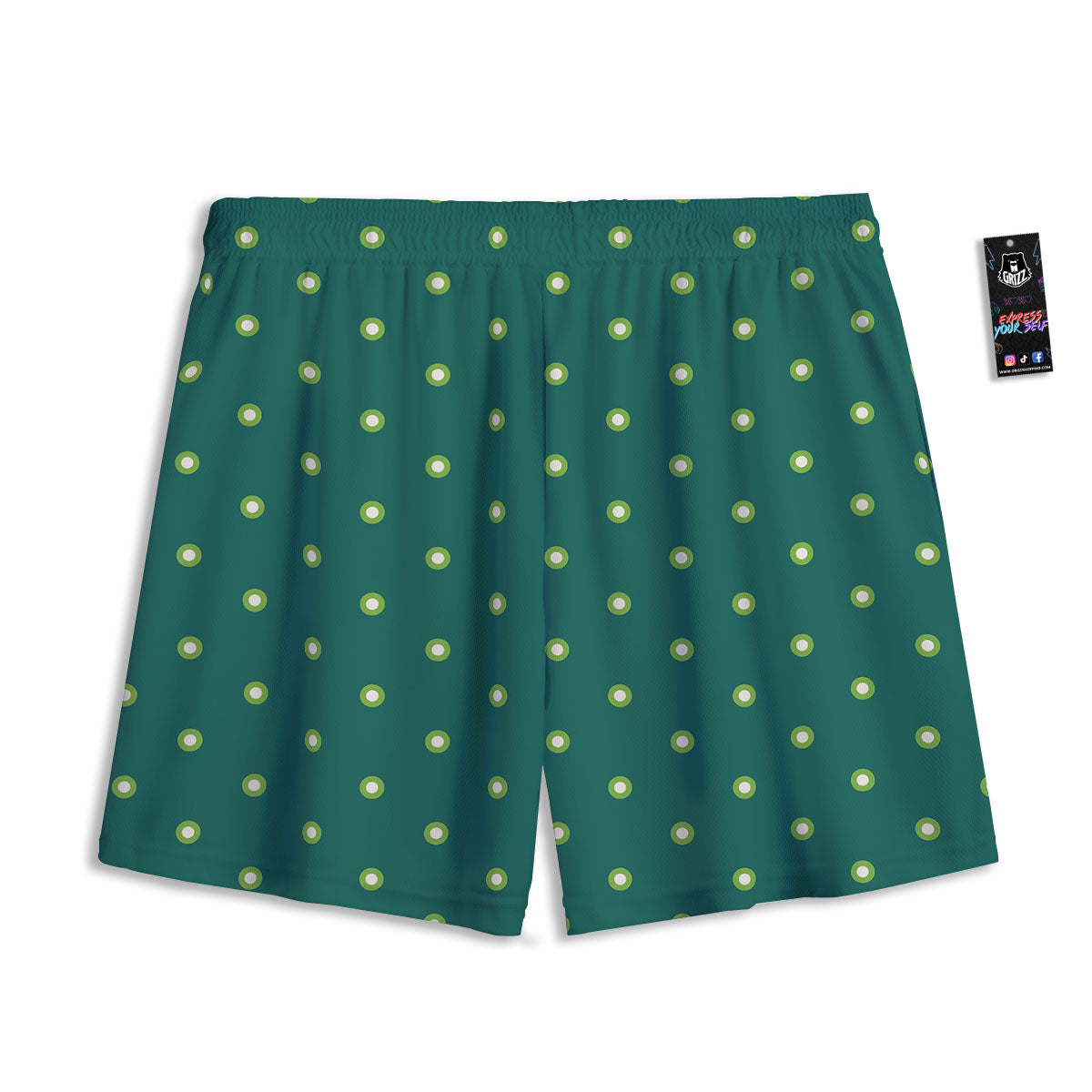 St. Patrick's Day Polka Dot Irish Print Mesh Shorts