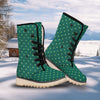 St. Patrick's Day Polka Dot Irish Print Snow Boots-grizzshop