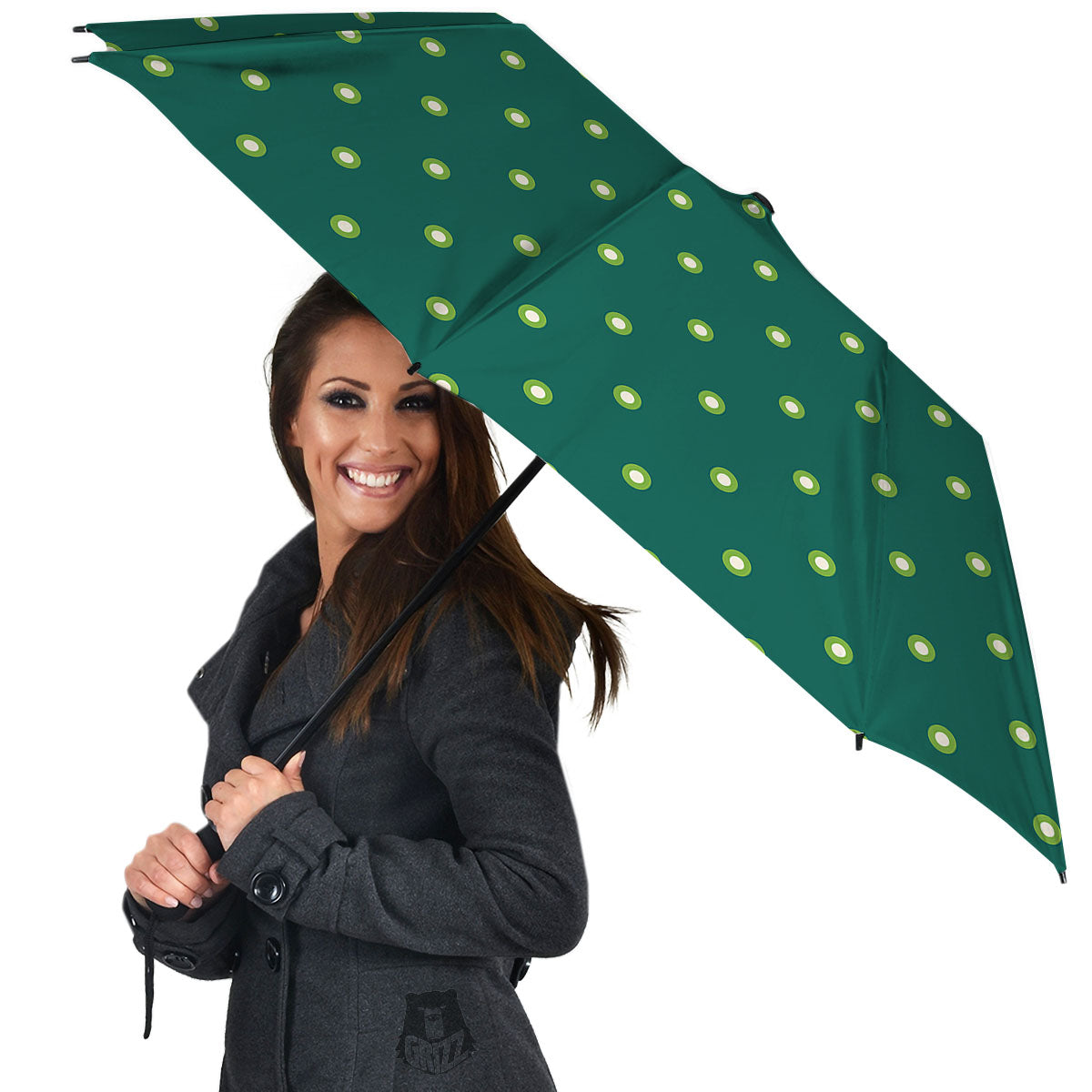St. Patrick's Day Polka Dot Irish Print Umbrella-grizzshop