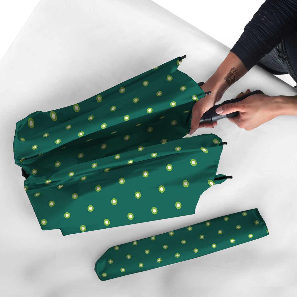 St. Patrick's Day Polka Dot Irish Print Umbrella-grizzshop