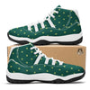 St. Patrick's Day Polka Dot Irish Print White Bball Shoes-grizzshop