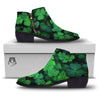 St. Patrick's Day Shamrock Clover Print Ankle Boots-grizzshop