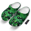 St. Patrick's Day Shamrock Clover Print Clog-grizzshop