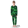 St. Patrick's Day Shamrock Clover Print Kid's Pajamas-grizzshop