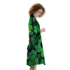 St. Patrick's Day Shamrock Clover Print Kimono-grizzshop