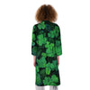 St. Patrick's Day Shamrock Clover Print Kimono-grizzshop