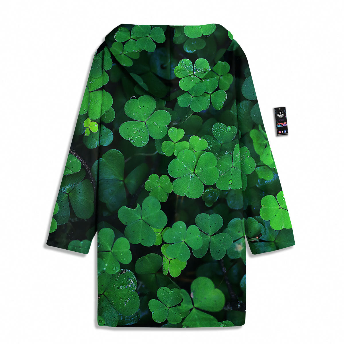 St. Patrick's Day Shamrock Clover Print Men's Windbreaker Jacket-grizzshop