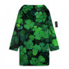 St. Patrick's Day Shamrock Clover Print Men's Windbreaker Jacket-grizzshop